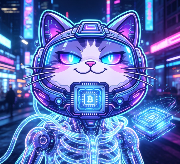 Gat ciberpunk portrait